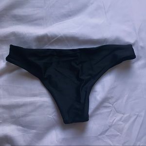 Black mid rise swim bottoms